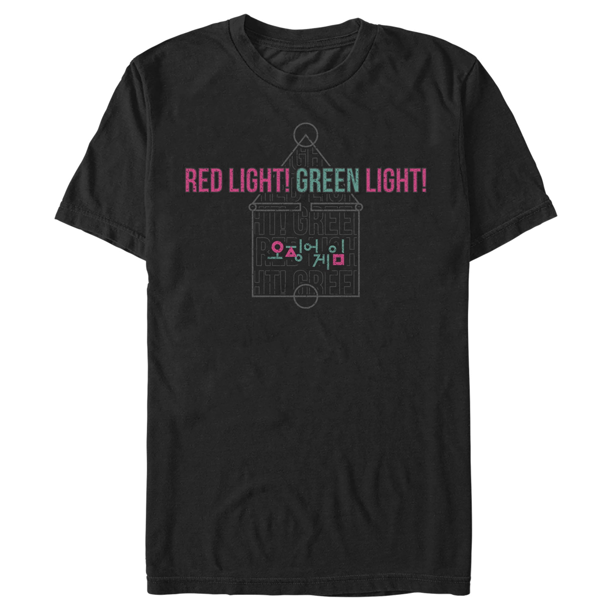 Men's Squid Game Red Light Green Light Tee Black, Ethiopia Ubuy