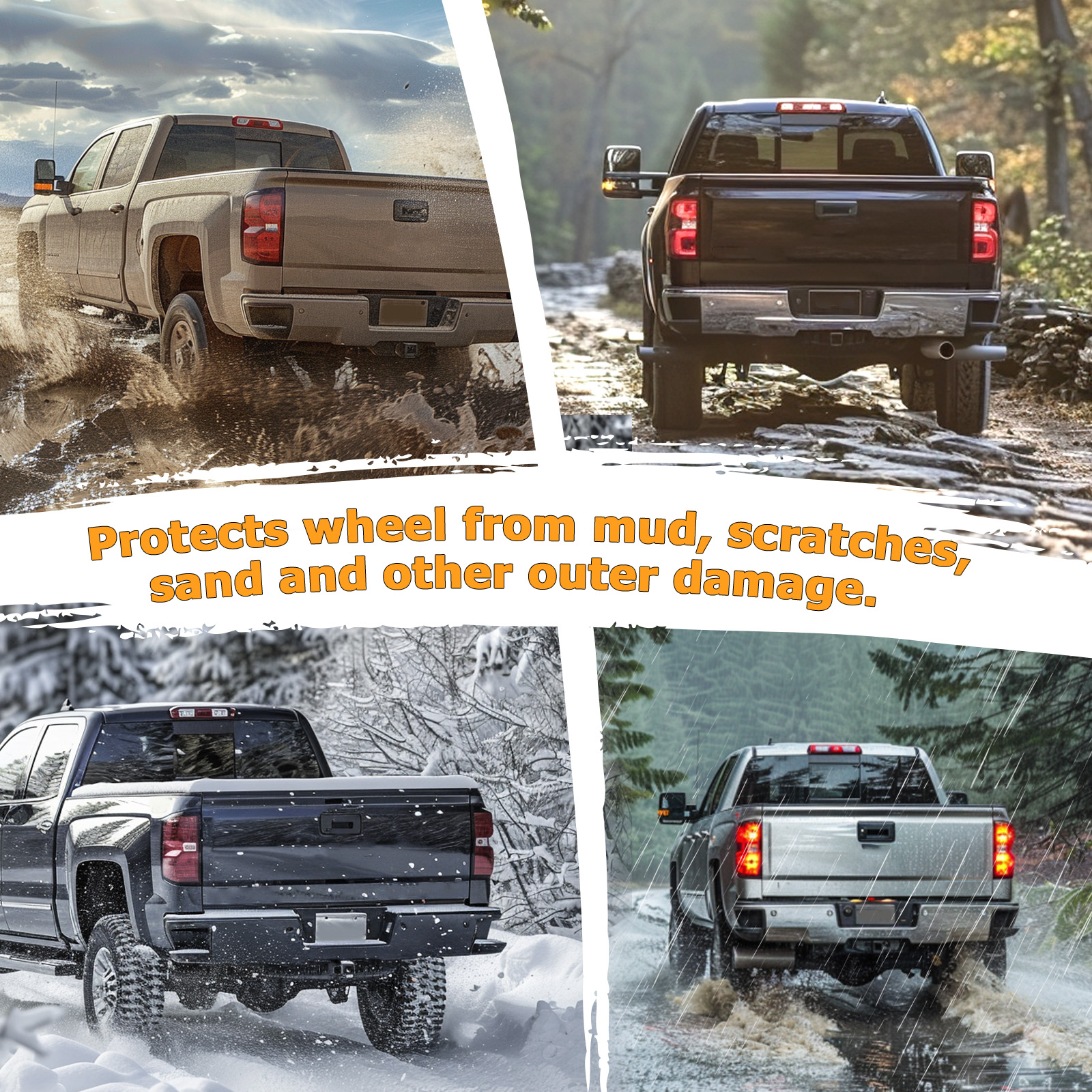 Pair Of Upper Wheel Arches For 2014-2018 Chevy Silverado Fleetside – 5'8