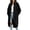 Black(Womens Coats), variant on GUACER Long Cardigans for Women Zip Up Soft Long Sleeve Tunic Sweatshirt Jackets with Pockets for Casual Fall Winter Outerwear