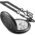 thumbnail image 2 of Reloj de bolsillo Realpoo 46 mm negro con flores y cuarzo, 2 of 9