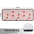 thumbnail image 5 of Cow and Milk Pink Pattern Anti Fatigue Kitchen Rugs Set Of 2, Non Slip Washable Decorative Floor Mats for Sink Laundry and Home Use, 17"x47", 5 of 5