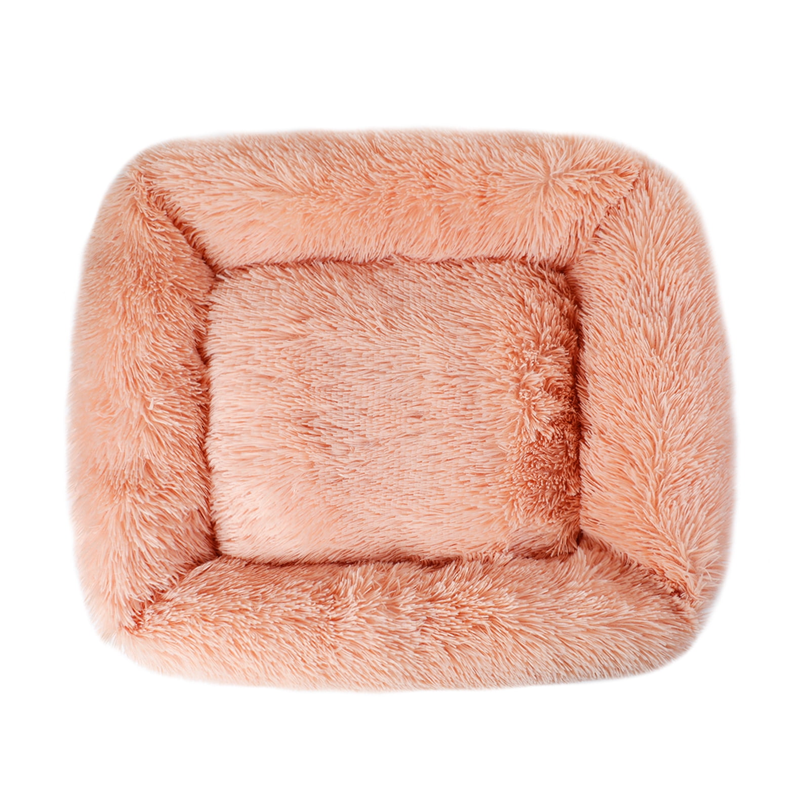 Sennaux Rectangle Plush Pet Bed Calming Bed for Dogs Cats Kennel Cuddler Crate Cushion Mat Washable