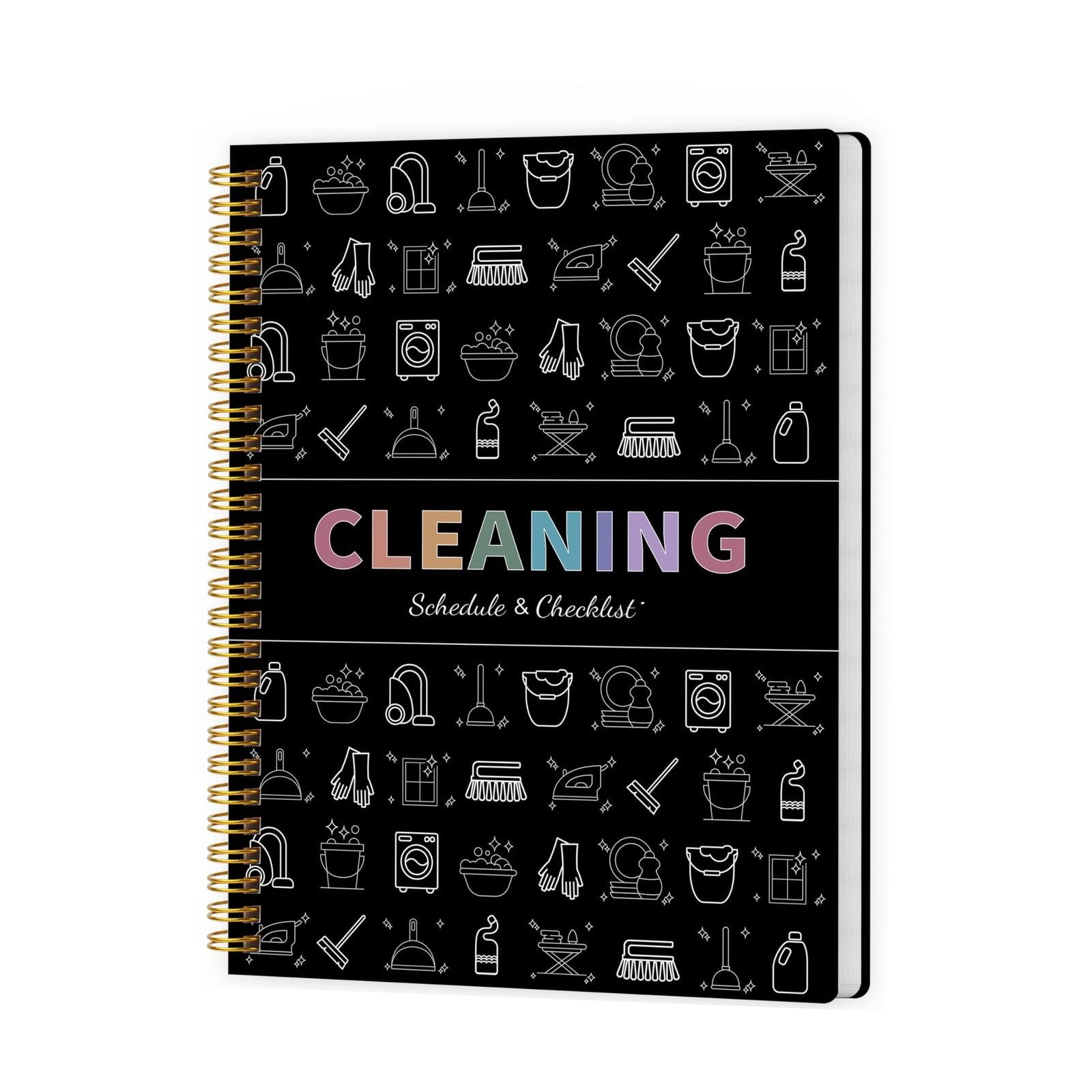 Cleaning Planner & Schedule Checklist Organizer – Daily, Weekly, Monthly & Annual Chore Chart Notebook, Durable Household Management Journal for Home & Family Tasks, Gift-Ready