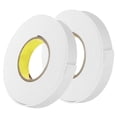 thumbnail image 1 of Uxcell 2Pcs Rollos de Cinta de Espuma de un Solo Lado Retirable Cinta Adhesiva Fuerte Tiras Blancas 16ft x 1" x 1/8", 1 of 5