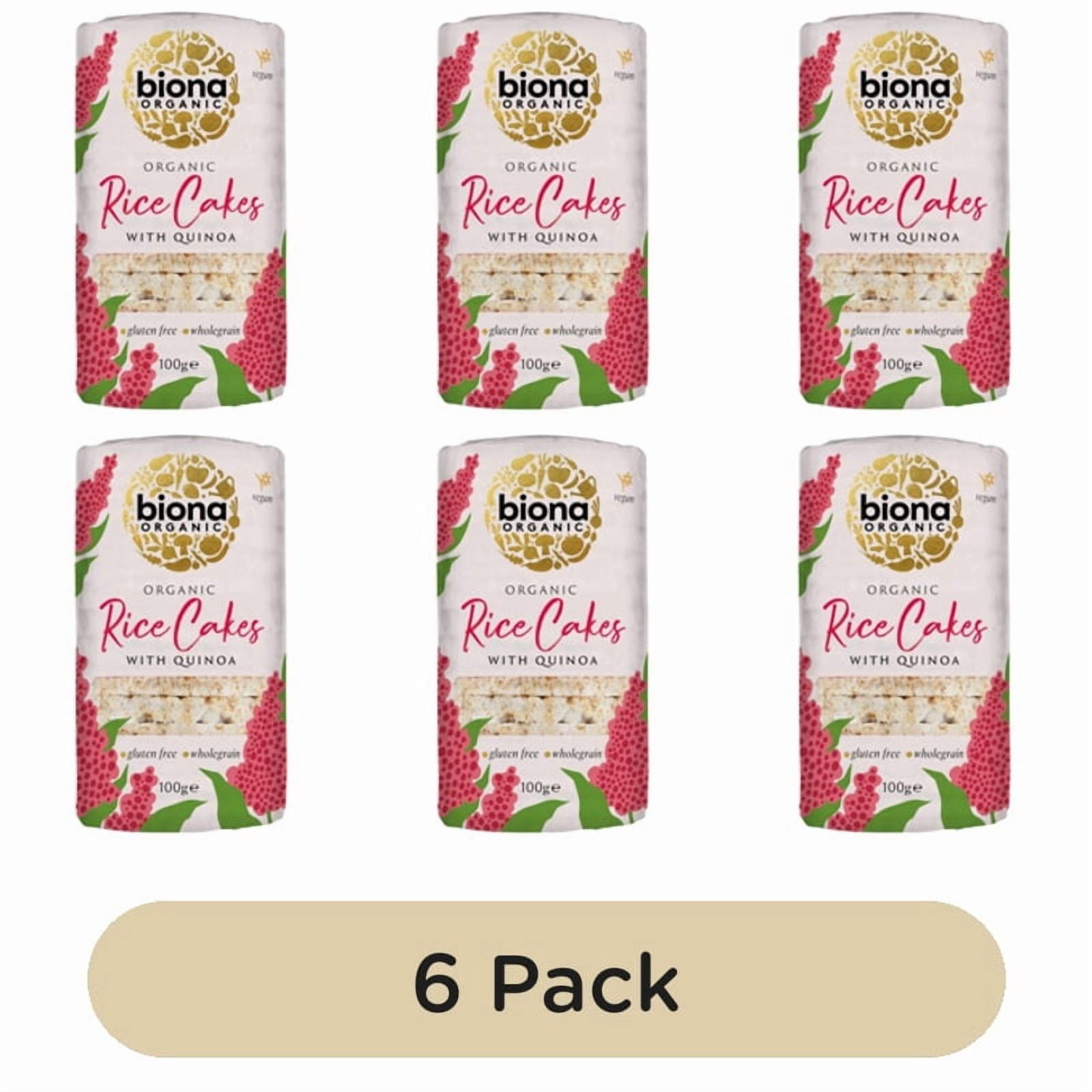 Biona Organic Rice Cakes with Quinoa 100g, British Import (Pack of 6)