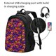 thumbnail image 2 of Balery Skull Mochila con carga USB para hombre y mujer - Mochila impermeable y antirrobo para laptop con puerto USB para viajes, trabajo, 2 of 7