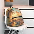 thumbnail image 5 of Fuzoiu Tropical Sunset Beach Scene Print School Backpack for Teens,Large Bookbag,Lightweight Laptop Bag for Travel, Work, School & Outdoor Adventures, 5 of 6