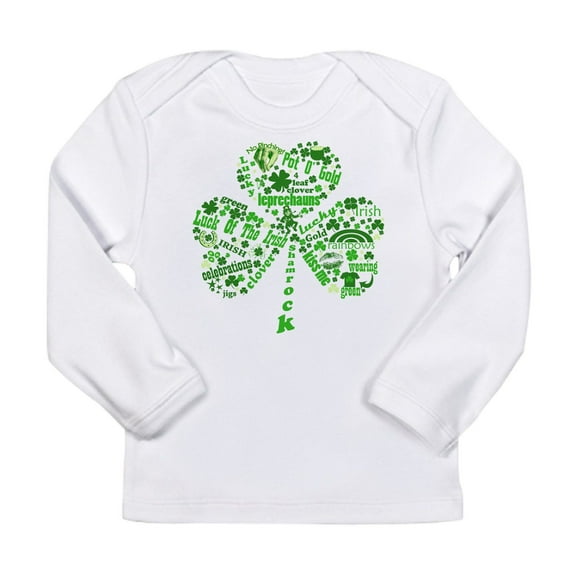 CafePress - St Paddys Day Shamrock Long Sleeve Infant T Shirt - Long Sleeve Infant T-Shirt