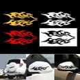 thumbnail image 3 of Anvazise Fire Flame Car Window Body Bumper Motorcycle Laptop Decal Sticker Decor White 1 Pair, 3 of 6