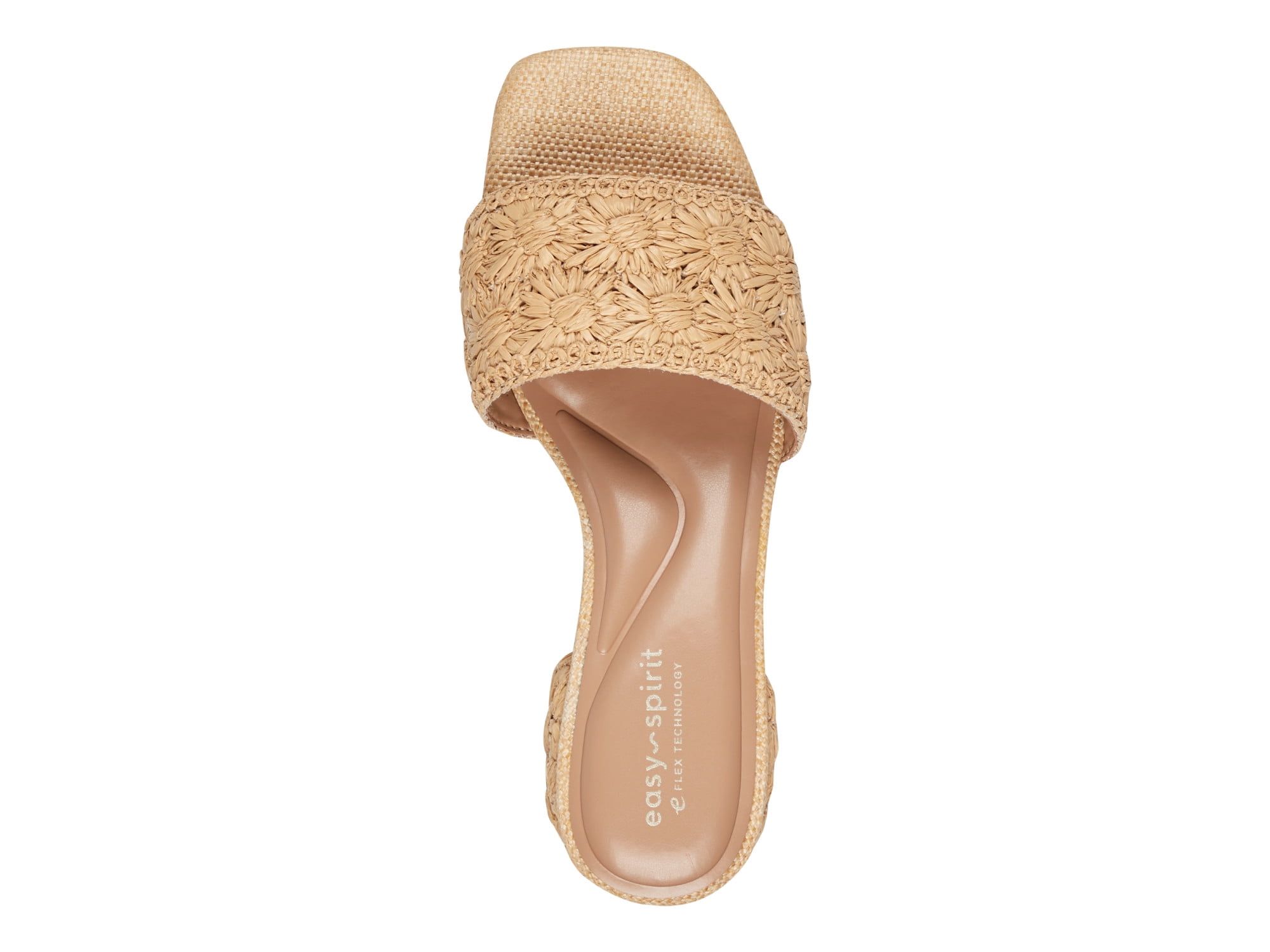 Easy Spirit Women's Rosario Raffia Block Heel Sandal