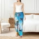 thumbnail image 4 of Fotbe Astronaut Tropical Dolphin Pantalones de Pijama para Mujer, Pantalones de Dormir, Pantalones Pj con Cordón y Bolsillos-XX-Large, 4 of 6
