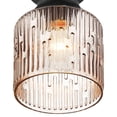 thumbnail image 5 of Designers Fountain Ele 7.25 inch 1-Light Matte Black Modern Semi Flush Mount Ceiling Light, D288M-SF-MB, 5 of 9