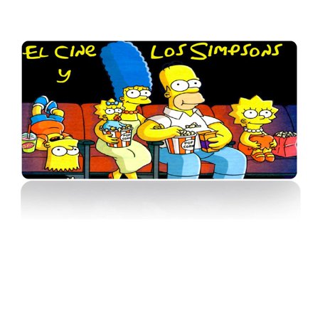 Large Gaming Mouse Pad The Simpsons Extended Mouse Pad Non-Slip Rubber Base Computer Desk Pad Mouse Mat for Laptop Desktop Office Home PC Gamer,23.62*11.81 inch
