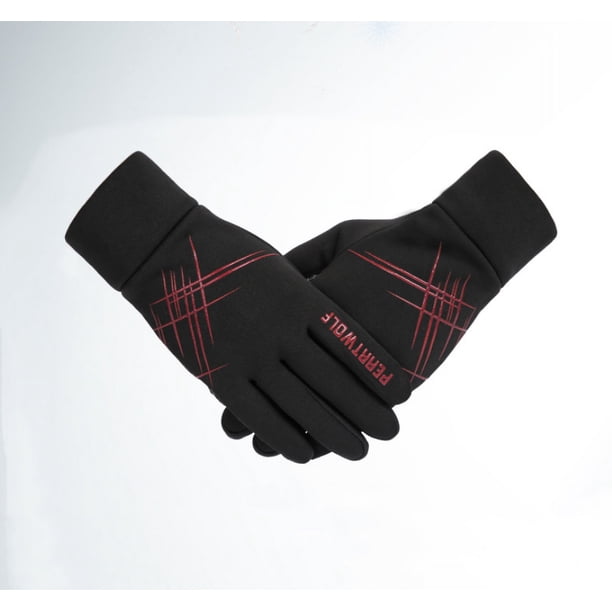 Guantes de invierno para hombre, antideslizantes, a prueba de viento, resistentes al viento, guantes de Snowboard con pantalla táctil, cálidos y transpirables, guantes de motociclismo para hombre, Rojo Sailing Electrónica