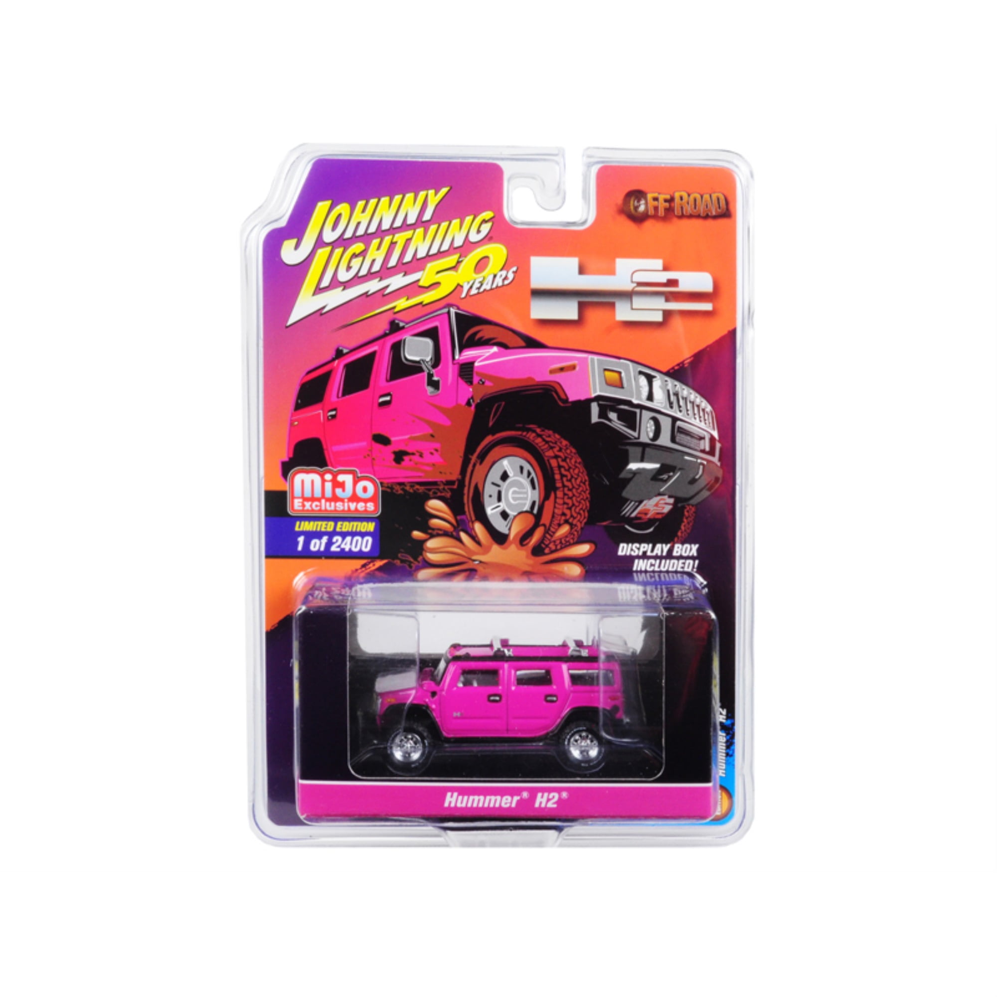 激レア 1/64 JOHNNY LIGHTNING ハマー H2 ピンク 限定品 Hummer H2 Pink Johnny Lightning 50th Anniversary Edición
