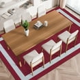 thumbnail image 5 of Playa Rug Machine Washable Area Rug With Non Slip Backing - Stain Resistant - Eco Friendly - Family and Pet Friendly - Everest Geometric Modern Bordered Burgundy&Creme Design 5'4''x8', 5 of 7