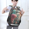 thumbnail image 6 of FORMRS Unisex School Backpack 17" Student Travel Bag with Laptop Compartment, Psychedelic Forest, 6 of 7