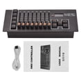 thumbnail image 2 of Dmx DMX Controller DMX 512 40 Channel Stage DJ Light Controller for DJ Lights Party Light Shows Disco Pub Light Controller Console Panel with Power-off Memory Type-C Rechargeable, 2 of 7