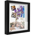 thumbnail image 5 of 8.5x11 Shadow Box Frame Display Case with Letter Stickers, 3D Picture Frame, Display Case Box for Memorabilia, Baby Items, Wedding Memories, Crafts, Tickets and Photos (3Pcs-Black, 8.5x11), 5 of 6