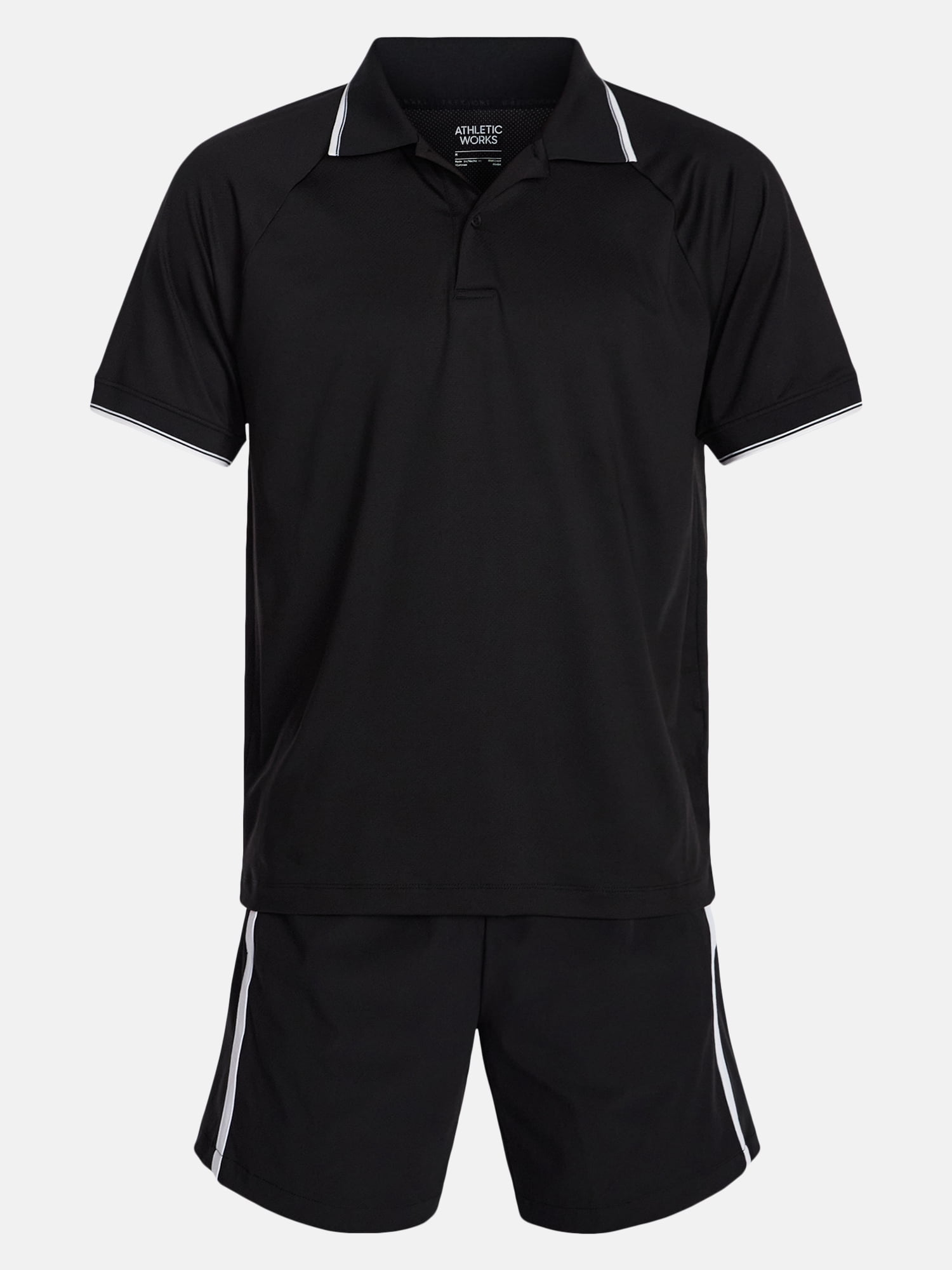 Athletic Works Men's and Big Men's Modern Tennis Polo Shirt, Sizes XS-3XL