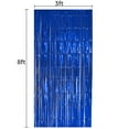 thumbnail image 3 of JUNWELL 2/3 Pcs Rideau de Porte à Franges en Aluminium Métallique Toile de Fond Photo Décoration de Fête Mariage 3ftx8ft, 3 of 4