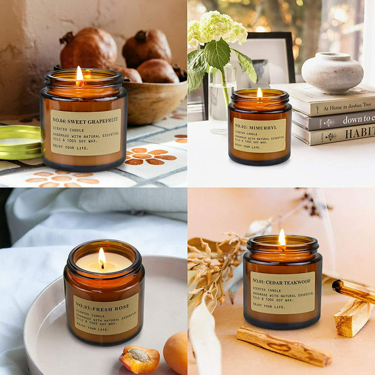 Scented Candles,aromatherapy Glass Jar Candles,mothers Day Gifts
