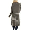 thumbnail image 3 of Women's Leopard Print Long Sleeve Irregular Cardigan Open Front Coat, 3 of 8