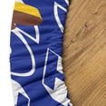 thumbnail image 4 of Ambesonne Poop Emoji Fitted Round Tablecloth, Groovy Letters Poo Piles, 36"- 40" Diameter, Blue Violet White and Umber, 4 of 4