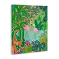thumbnail image 2 of Stupell Industries Eclectic Flamingos in Dotted Pond Canvas Art, 16 x 20, by Nabeela Rumi, 2 of 8