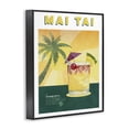 thumbnail image 3 of Stupell Industries Tropical Mai Tai Recipe Black Framed Giclee Art design by Brett Blumenthal, 20 x 16, 3 of 8