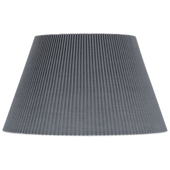 TAILTOSS Pleated Fabric Lamp Shade for Decor Grey Ceiling Light Cover Softens Glow Fits Most Styles 12.5 Inches