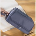 thumbnail image 5 of Large Capacity 4 Compartment Pencil Box, 8.7x3.9x3.7in Multi Layer Zipper Stationery Organizer Multifunctional Colorful Pen Bag for Student Supply Black, 5 of 6