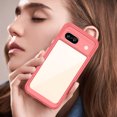 thumbnail image 2 of Allytech for Google Pixel 7A Clear Case, Hybrid Rugged Anti-Yellow Shockproof Hard Shell Back Cover Phone Case for Google Pixel 7A, Red, 2 of 8