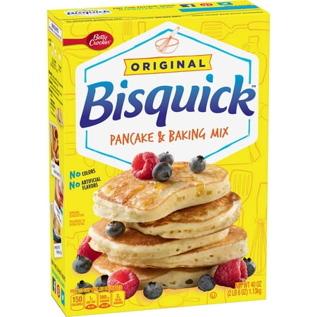 (2 Pack) Betty Crocker Bisquick Pancake and Baking Mix, 40
