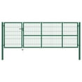 thumbnail image 5 of vidaXL Garden Gate with Posts Steel Anthracite Fence Patio Outdoor Multi Sizes, 5 of 5