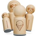 thumbnail image 1 of Snow Cone Shaved Ice Rubber Stamp for Stamping Crafting Planners - 3/4 Inch Small, 1 of 4