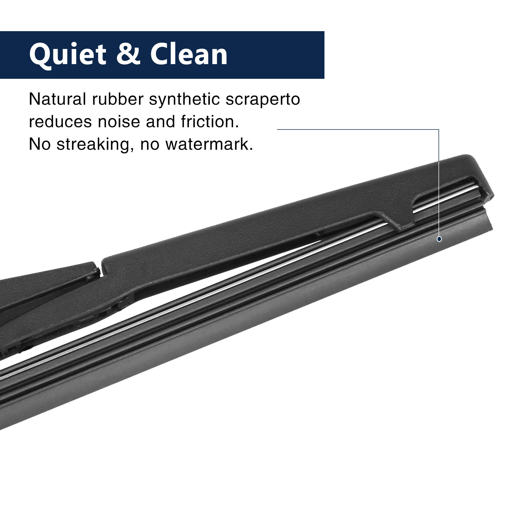 Car Vehicle Rear Windshield Wiper Blade Arm Set for Hyundai Accent RB 12-17 310mm 12''