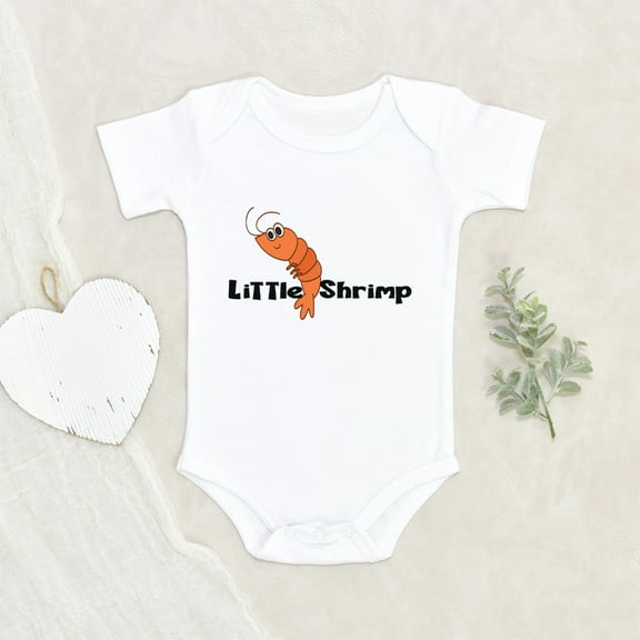 Newbabywishes - Little Shrimp Baby Clothes for Boys and Girls - Seafood Baby Clothing