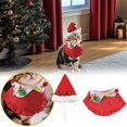 thumbnail image 1 of Festive Holiday Pet Reindeer Outfit With Matching Hat And Scarf For Christmas Party Celebration, 1 of 5