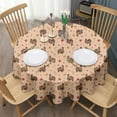 thumbnail image 3 of Happy Thanksgiving Day Round Tablecloth 60" X 60",Wrinkle Wipeable Table Cloth for Kitchen Dining Room Picnic Patio Party, 3 of 6