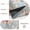 thumbnail image 6 of Green Blue Pink Botanical Round Area Rug 6 FT, Non Slip Bedroom Rugs, Spring Floral Vintage Washable Soft Circular Carpet Non-Shedding Floor Mat for Kitchen Dining Room Home Office Kids Room, 6 of 8