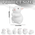 thumbnail image 3 of 1PC Mini Flocked Easter Bunny Decorations, Cute Mini Easter Bunny Figures, Miniature Rabbit for Landscape Ornaments, Party Favors Gifts Home Office Table Decor, 3 of 6