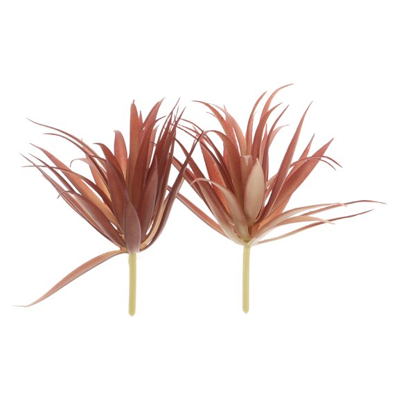 ETEREAUTY Set of 2 Red Artificial Plants Fake Plastic Bonsai for Indoor Home and Office Decoration