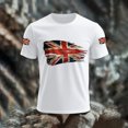 thumbnail image 2 of CONZONE Mens Tshirts Short Sleeve British T Shirts for Men Casual Crew Neck Patriotic Uk Flag Graphic Lightweight Tees Soft Cozy Athletic Tops, 2 of 4