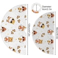thumbnail image 4 of FMSHPON Summer Yellow Gnomes Xmas Christmas Tree Skirt Stand Mat for Holiday Party Decoration Indoor Outdoor 48 inches, 4 of 6