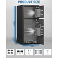 thumbnail image 2 of 6.0 Cub Heavy Duty Safe Box with Dual Alarm System, Deposit Slot and Backlit Keyboard, Ideal for Home, Office, Hotel, 2 of 12