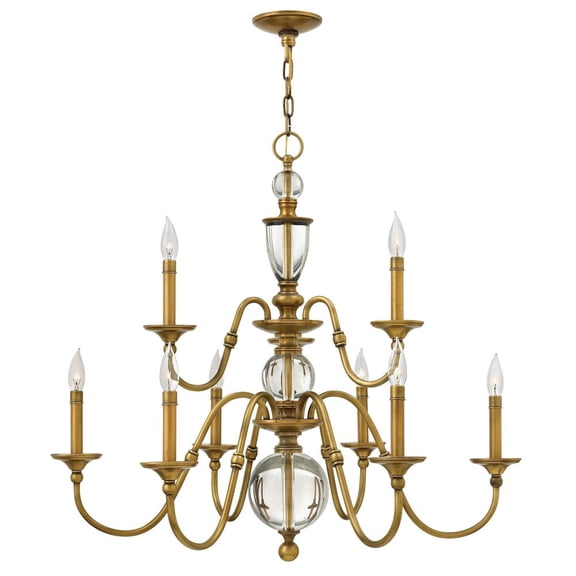Hinkley Lighting - Eleanor - 9 Light Medium 2-Tier Chandelier in Traditional