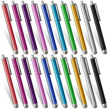 Stylus Pen, 20 Packs Stylus with Mesh Fiber Tip and Aluminum Body for Touch Screen, Compatible with iPad, iPhone, Smart Phone and Tablet with Capacitive Touch Screen