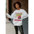 thumbnail image 3 of Women's Gameday Couture  Ash Kansas City Chiefs Home Turf Oversized Premium Fleece Pullover Sweatshirt, 3 of 4