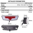 thumbnail image 4 of Kit de luces para bicicleta eléctrica Onature 400 lm, luz delantera y trasera con direccionales, 4 of 8